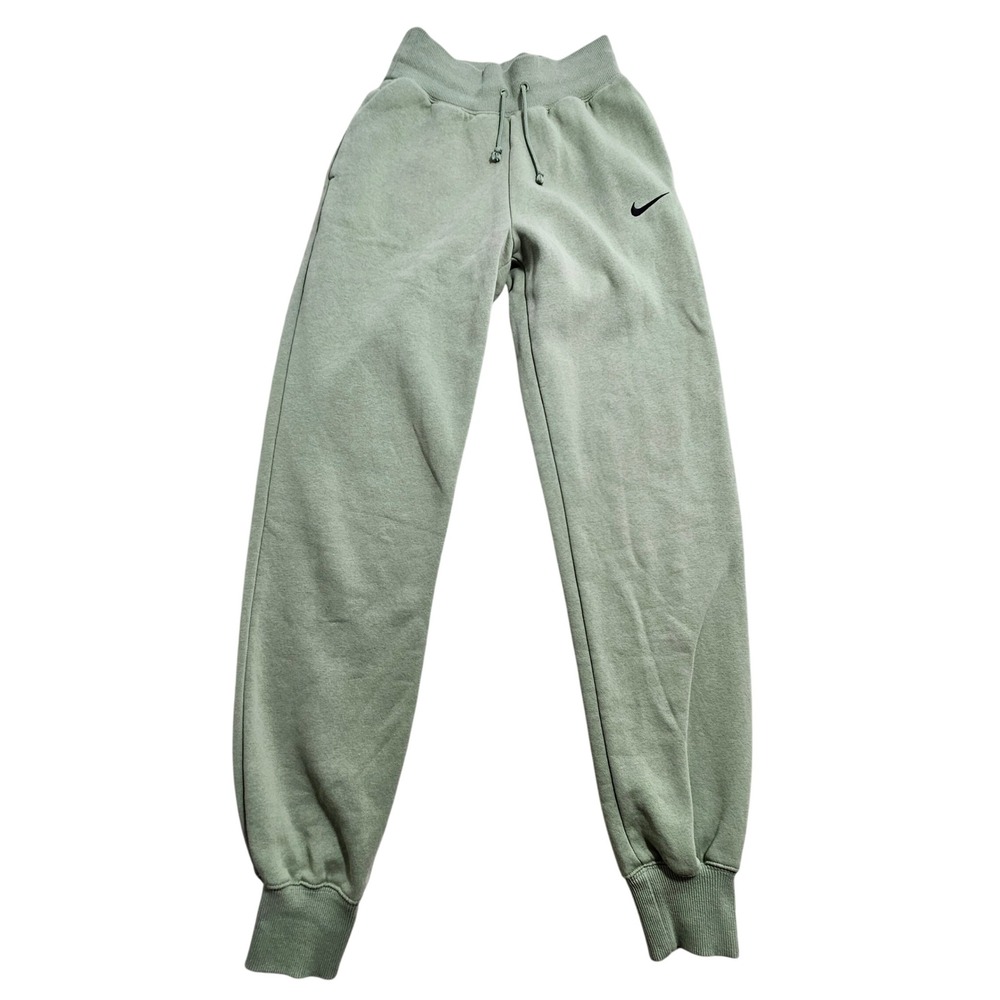 Nike Phoenix Fleece Sweatpant XS Tall Sage Green High Waisted Joggers DQ5688-386